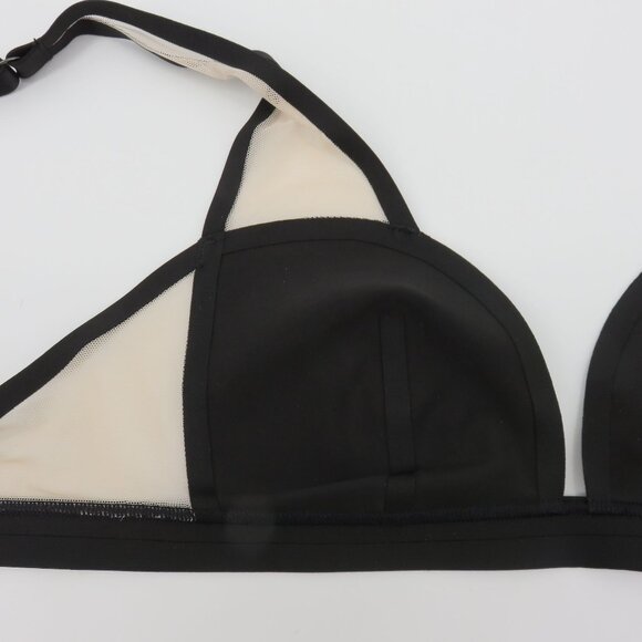 Victorias Secret Women Small Black Mesh Plunge Bralette Nylon Style 24492967 NEW - Picture 9 of 16